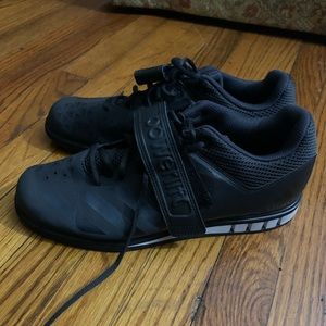 Size 10.5 adidas powerlift squat shoes. Bodybuilding. Deadlift